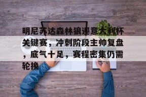 开云app-明尼苏达森林狼迎意大利杯关键赛，冲刺阶段主帅复盘，底气十足，赛程密集仍需轮换的简单介绍